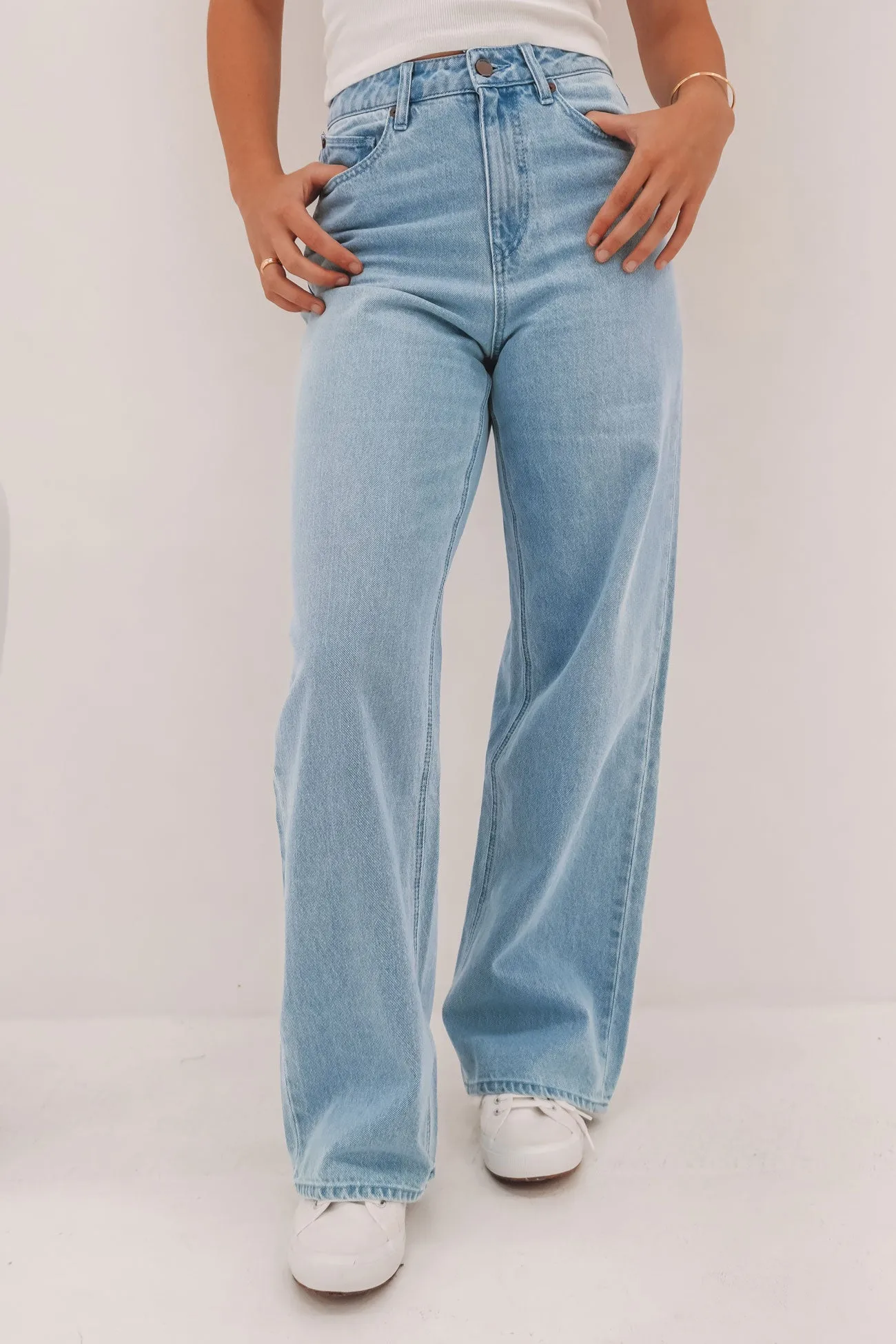 Stoned Boyfriend Hi Rise Jean Blue Bird Clean Style