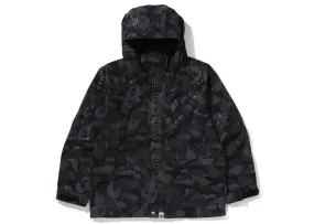 Bape Laminated Camo Snowboard Jacket Black Water-resistant