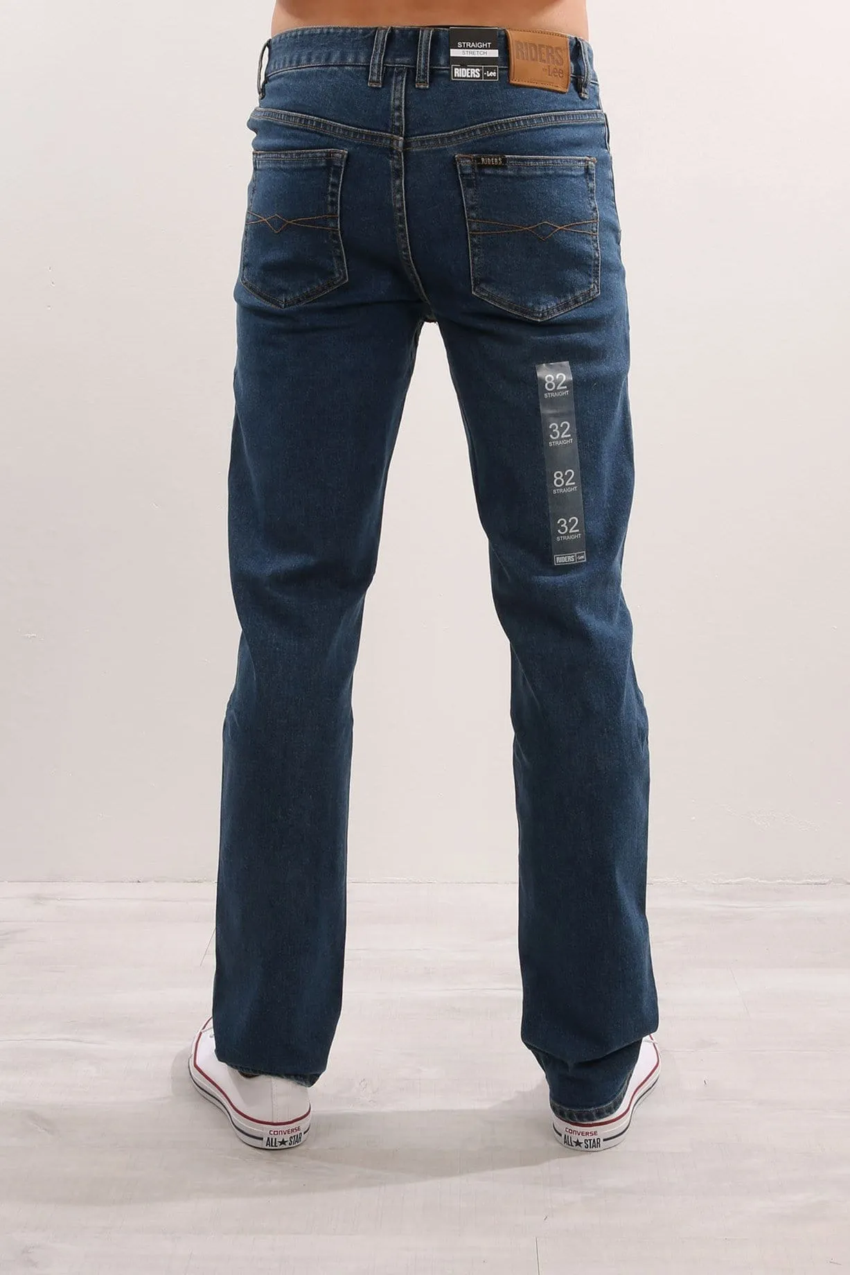 Daily Uniform Music Event Picnic Style Straight Stretch Jean Stonewash