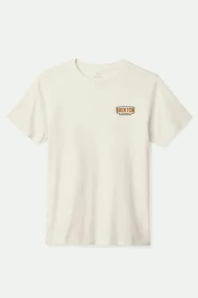 weekday wear Standard Body Fit Pierson Short Sleeve Standard Tee Cream