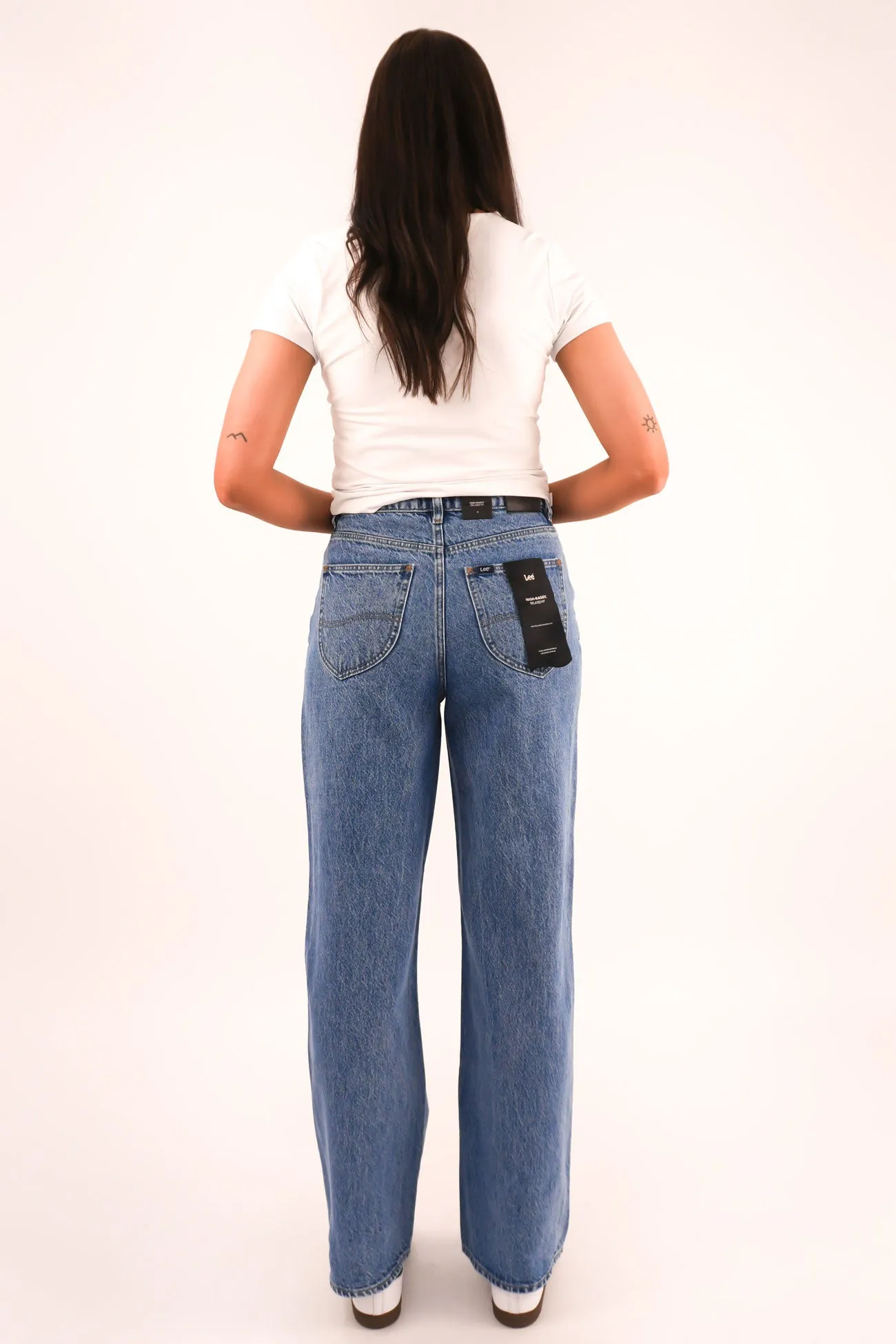 High Baggy Jean Bold Blue Lightwear Option Classic Autumn Days Adult Fashion
