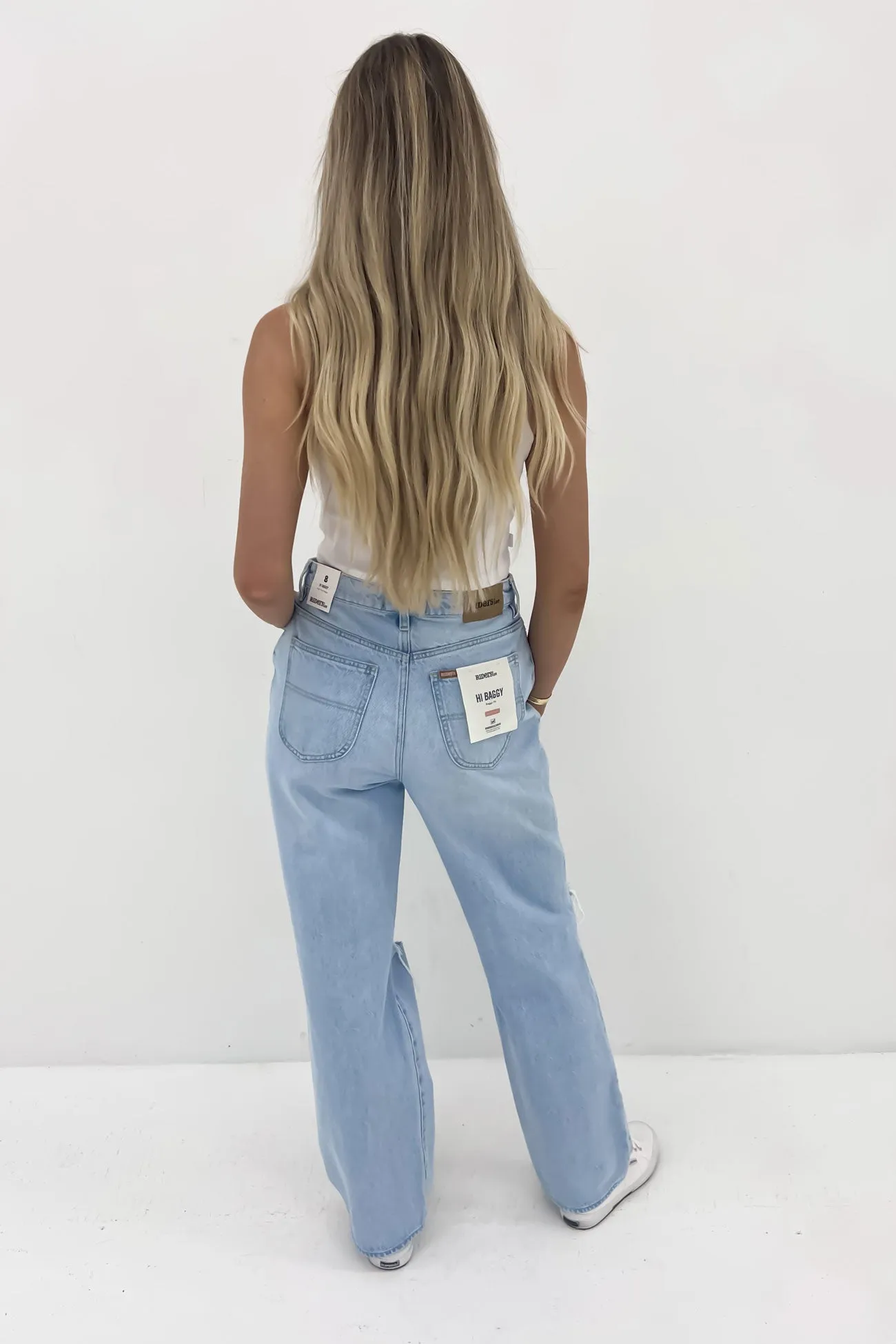 Professional Wear Premium Winter Warmth Hi Baggy Jean Blue Reflection