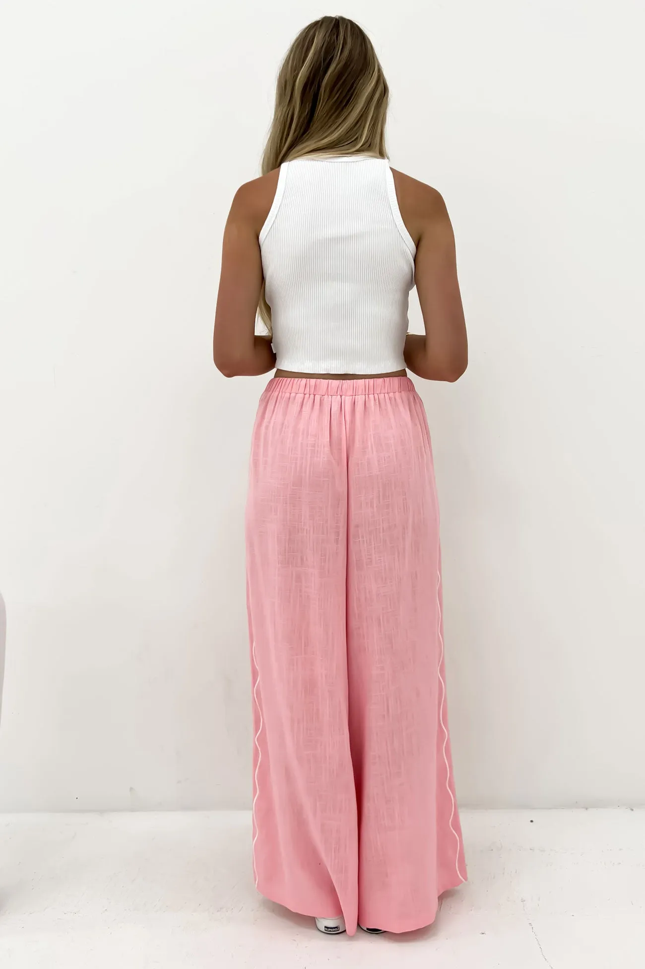 Anti Static Fabric Stretchable Wear Merri Pant Pink
