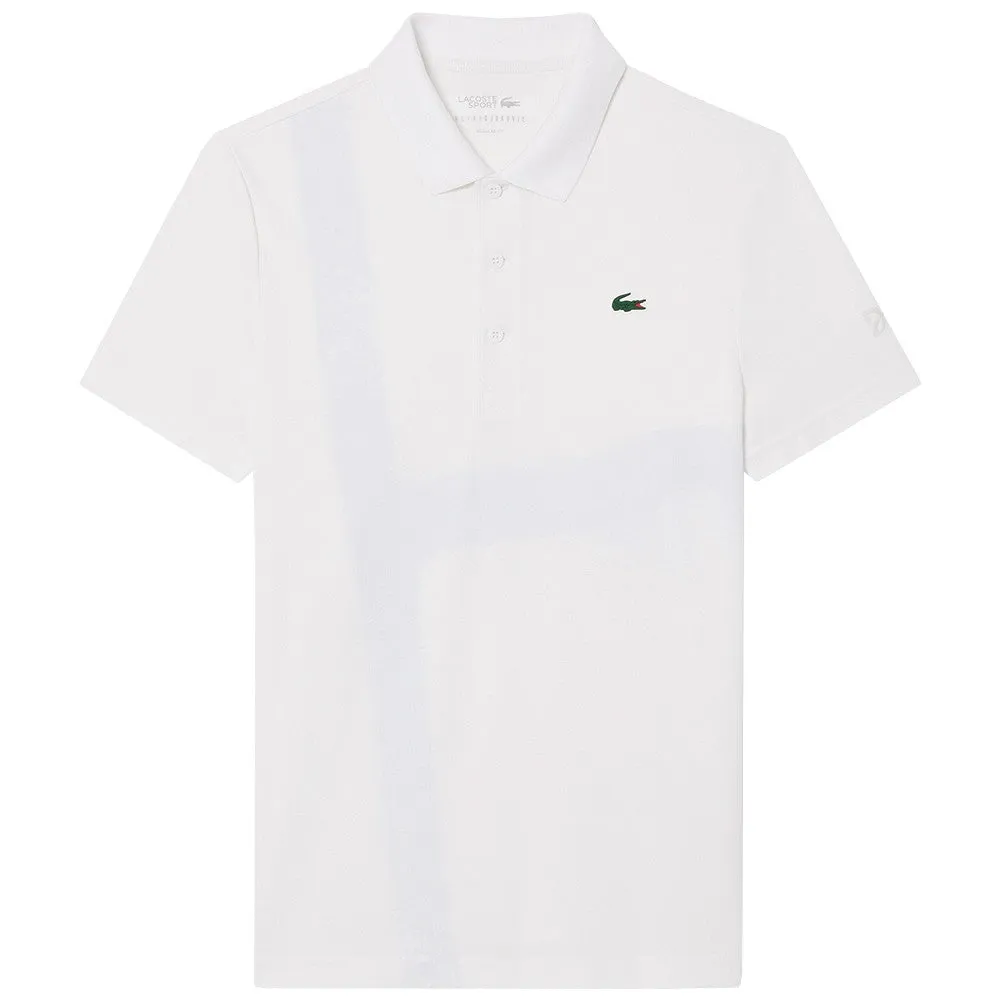 Hidden pockets Stretchable Fabric Lacoste Men's Novak Djokovic Tennis X Polo - White