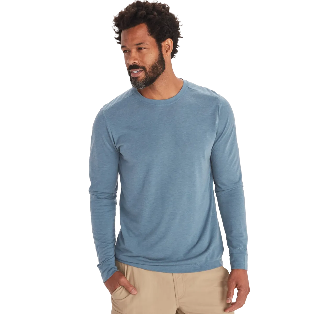 Reflective Trim Details Tagless Neckline Design Men's BugsAway Solaro Long Sleeve Sun Shirt
