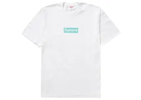 Straight Laser Cutting Supreme Tiffany & Co. Box Logo Tee White
