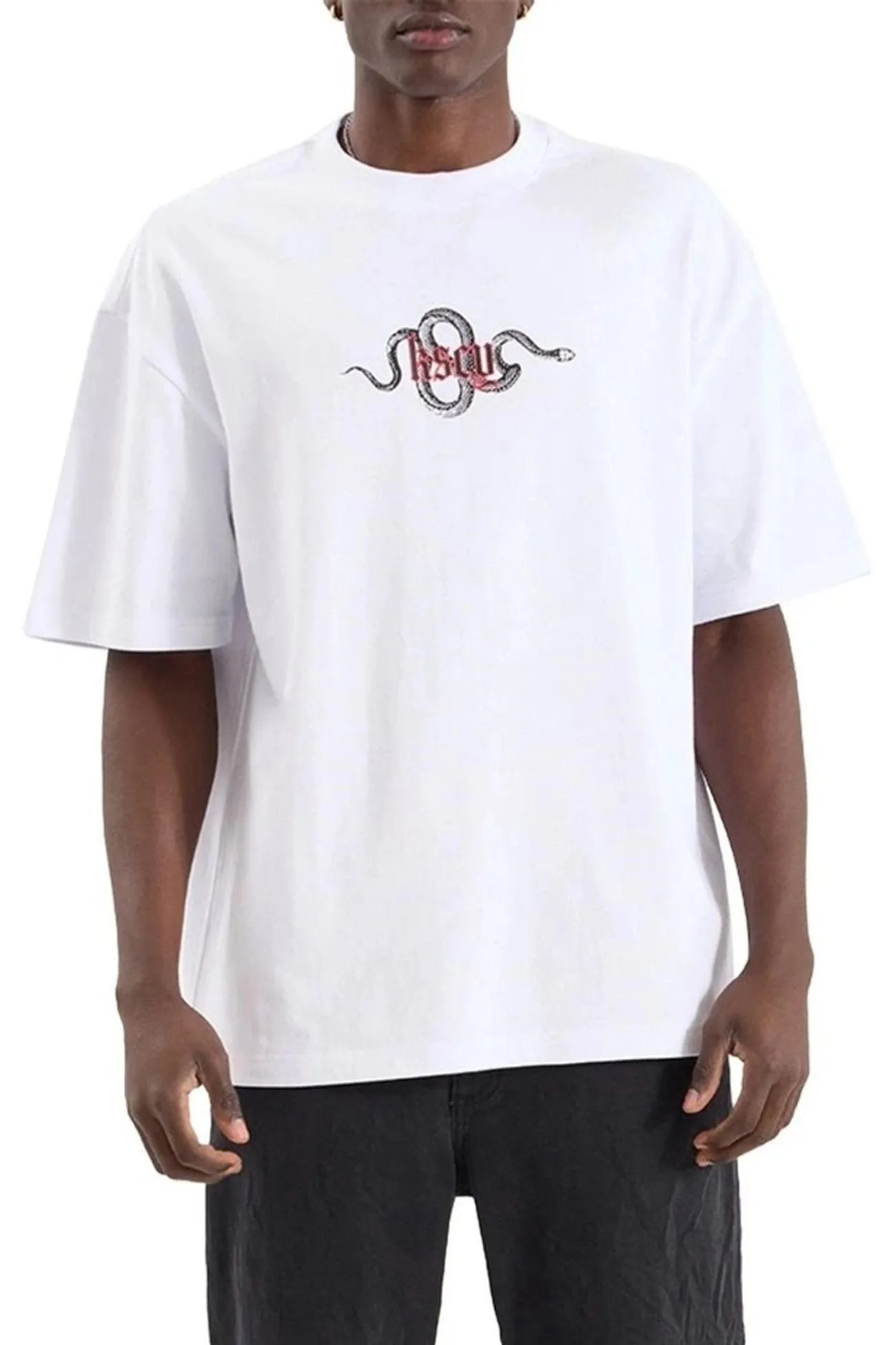 Relaxed Design Preppy Strike Street Tee Optical White