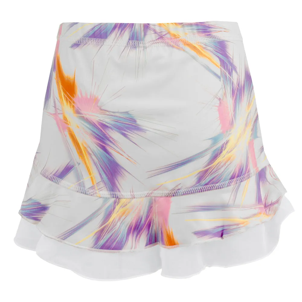 Cotton Blend Sofibella Girl's UV Colors Ruffle Skort - Magic Rays