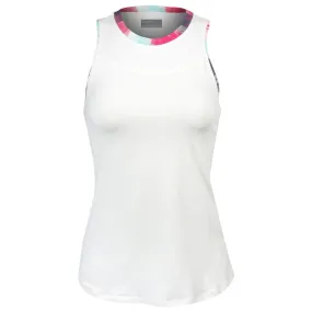 Strong Abrasion Resistance Lija Women's The One To Beat Gracey Tank - White/Multi Cuffed