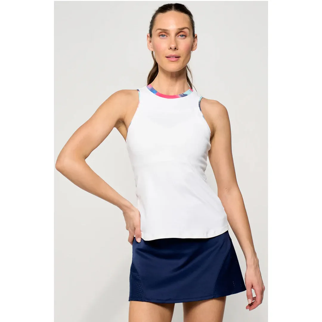High-quality pilling resistant Strong Abrasion Resistance Lija Women's The One To Beat Gracey Tank - White/Multi