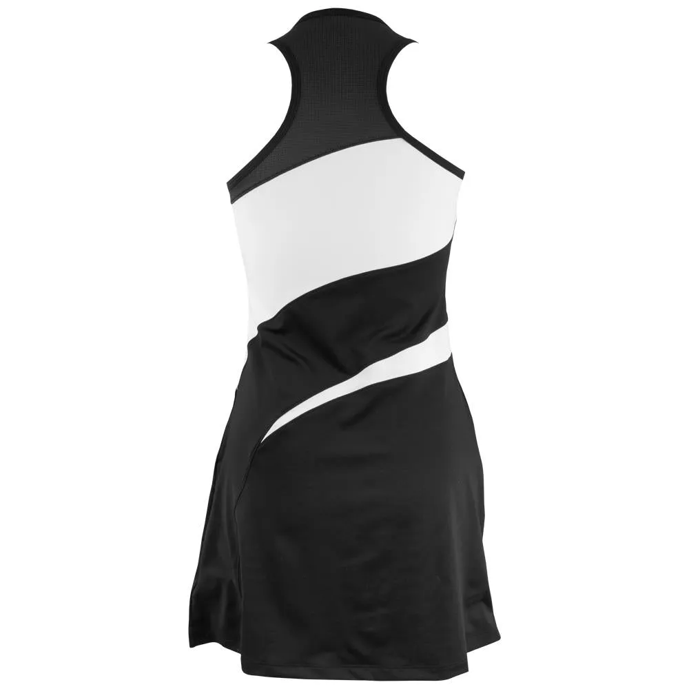 Zipper Quality Microfiber Material Sturdy Build Sofibella Women's Monochrome Dress - Black/White