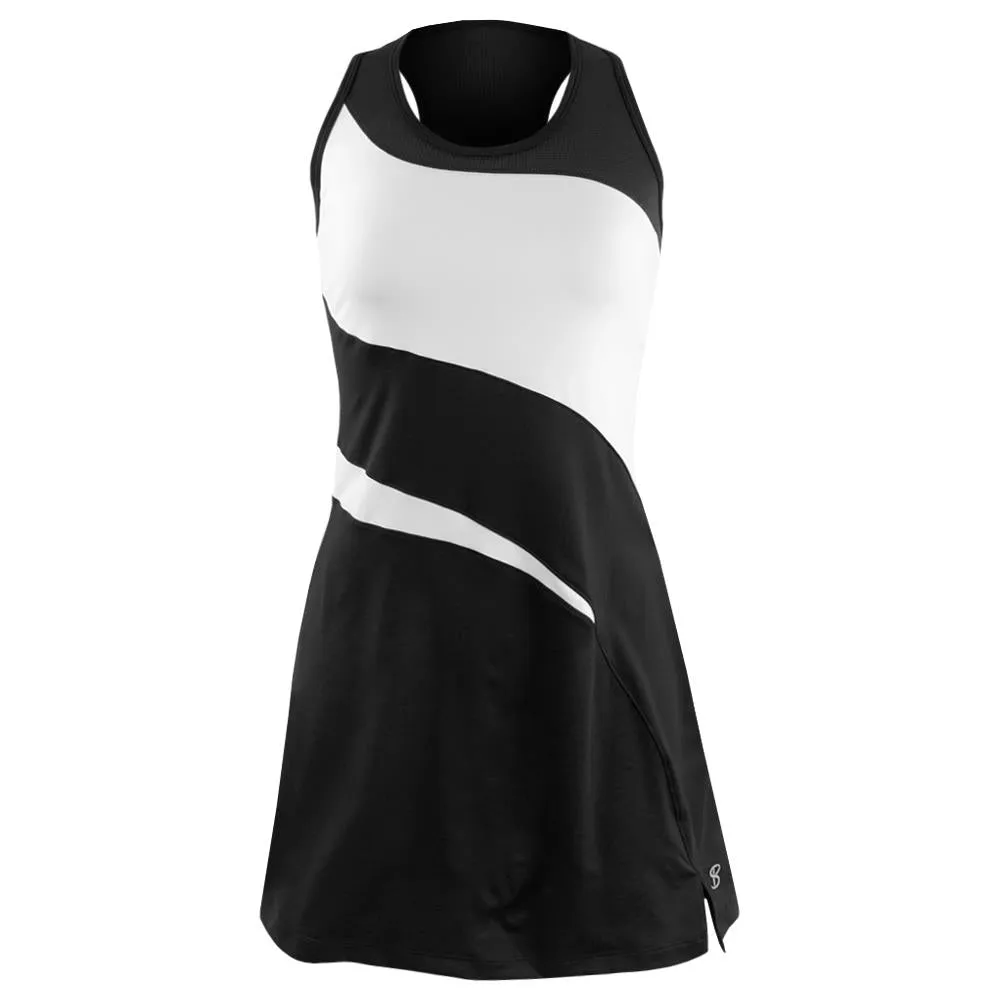 Breathable Lining Sturdy Build Sofibella Women's Monochrome Dress - Black/White