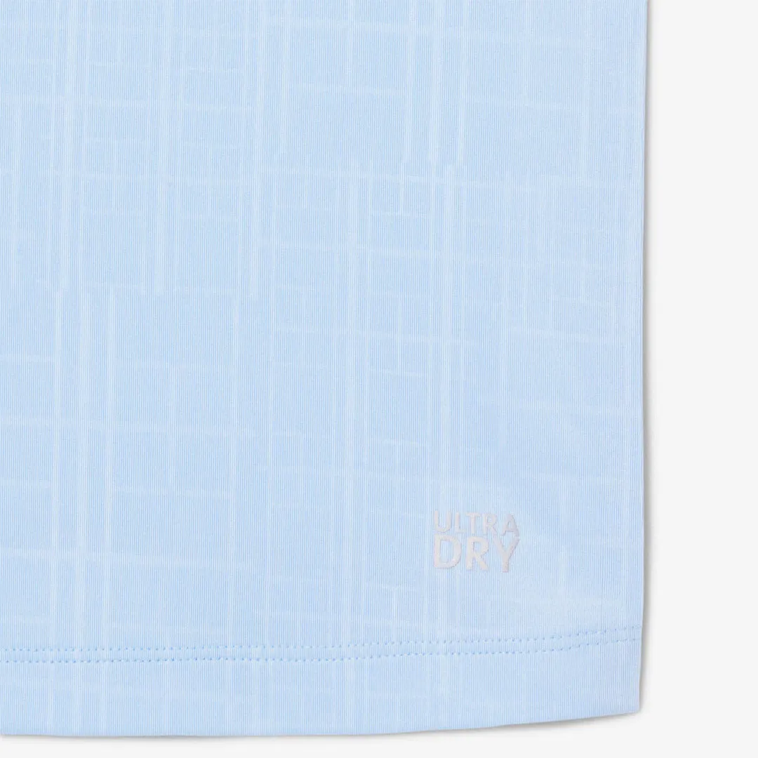 Sturdy Construction Lacoste Men's Djokovic X Tennis On Court Polo - Pastel Blue Short Sleeve