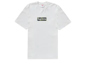 Supreme Box Logo Tee (Fw23) White Durable Fabric Comfortable Collar