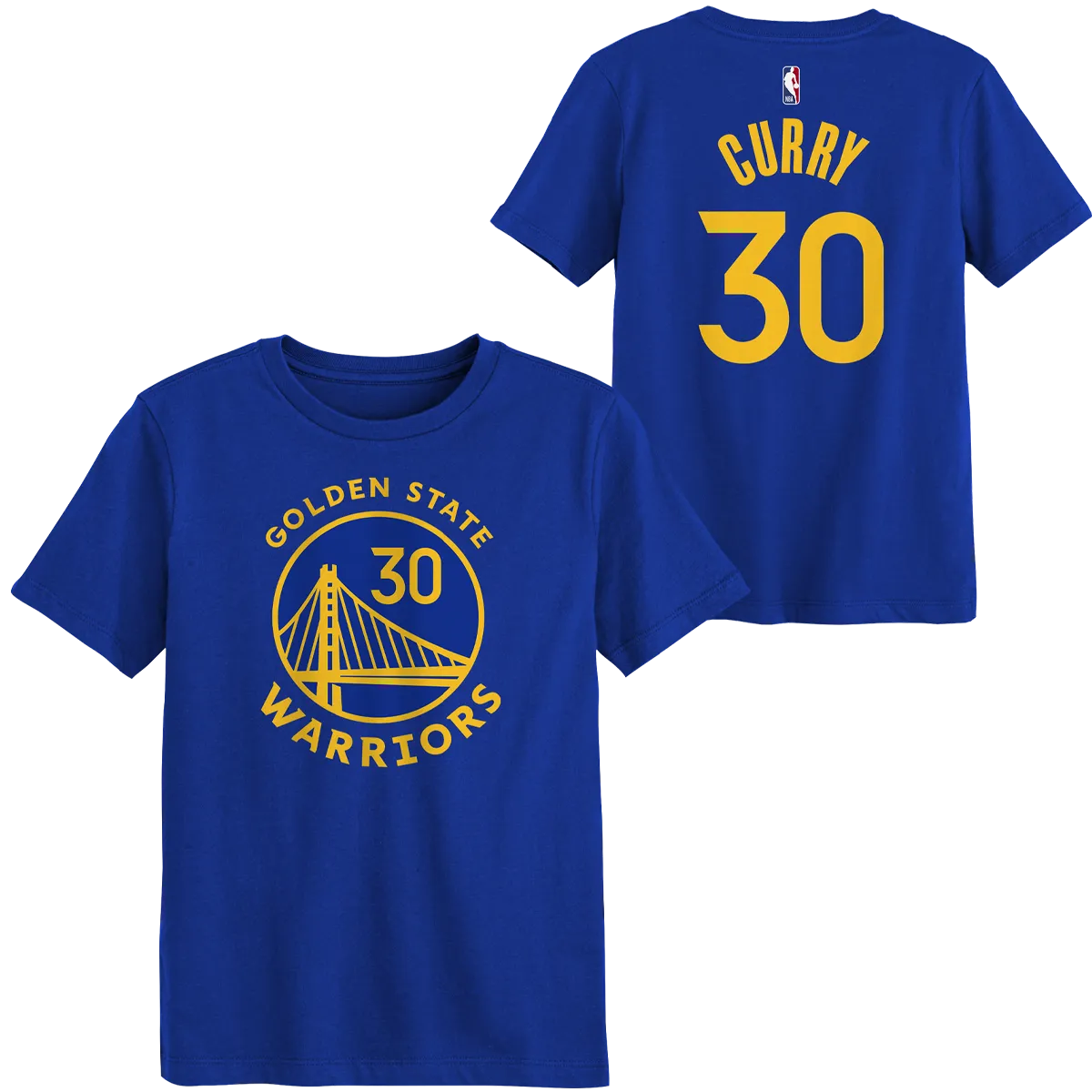 Classic Smart Youth Warriors Curry Name Number Tee