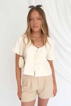 Onyx Tie Tee White Affordable accessibility Urban Smart