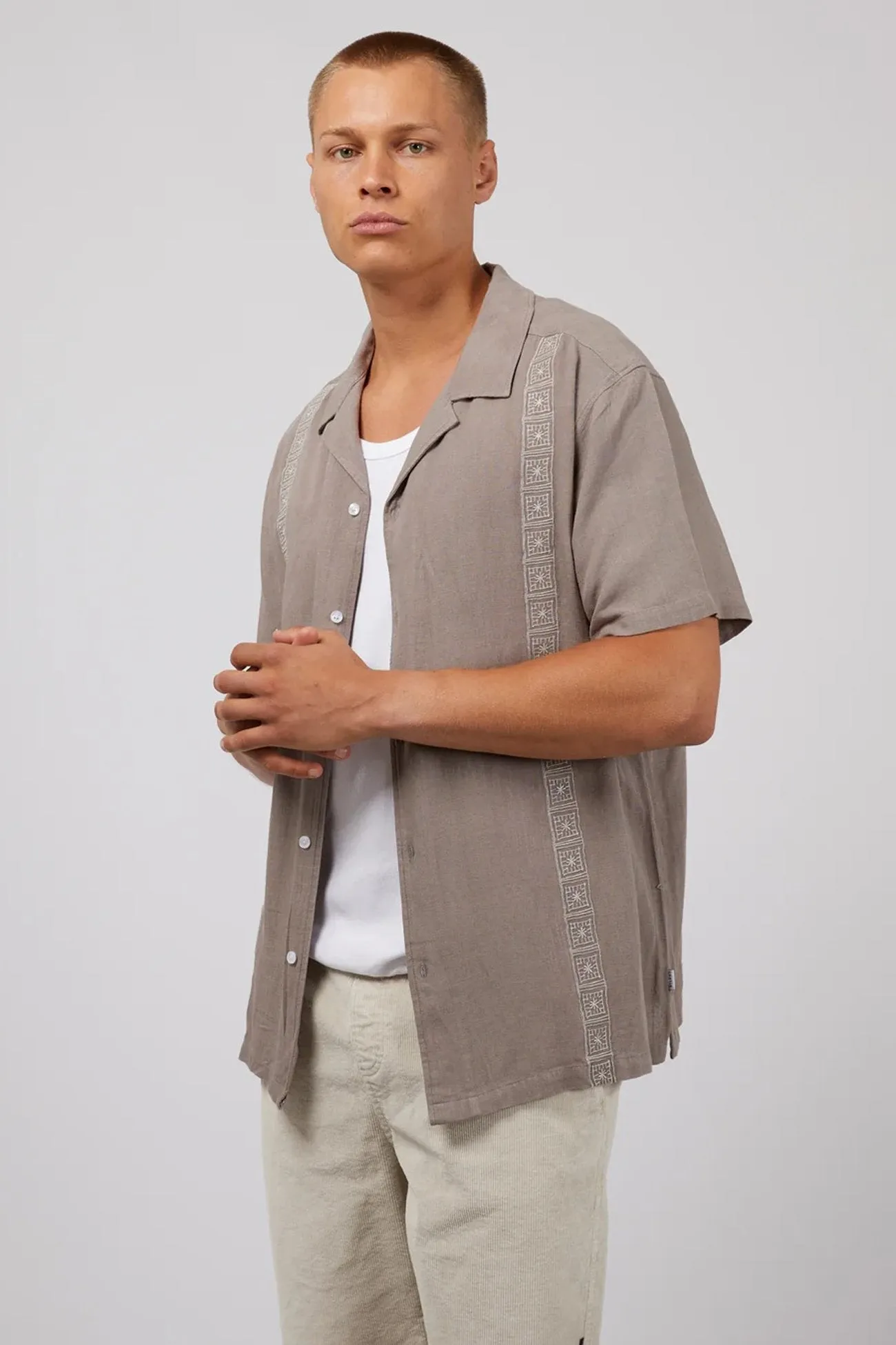 Year-Round Wear Dover Shirt Mushroom