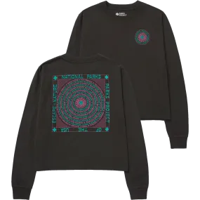 Women's Escape to Nature Boxy Long Sleeve Tee Everyday Comfort Style Washable