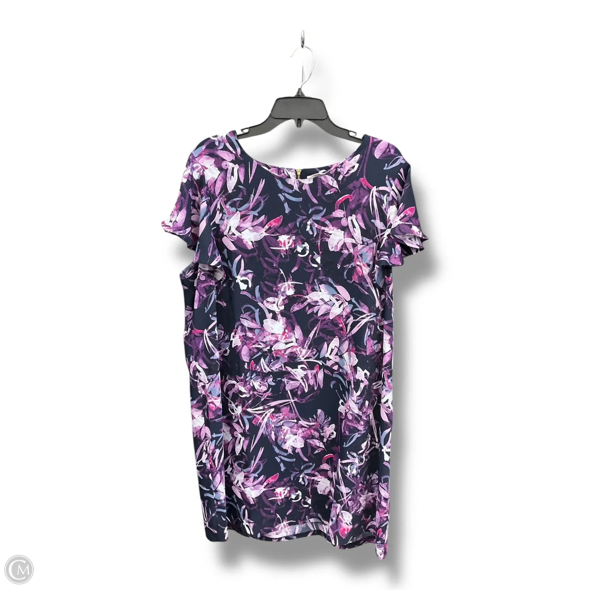 Light Fall Dress Casual Midi By Rachel Zoe In Purple, Size: 1x