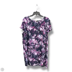 Light Fall Dress Casual Midi By Rachel Zoe In Purple, Size: 1x