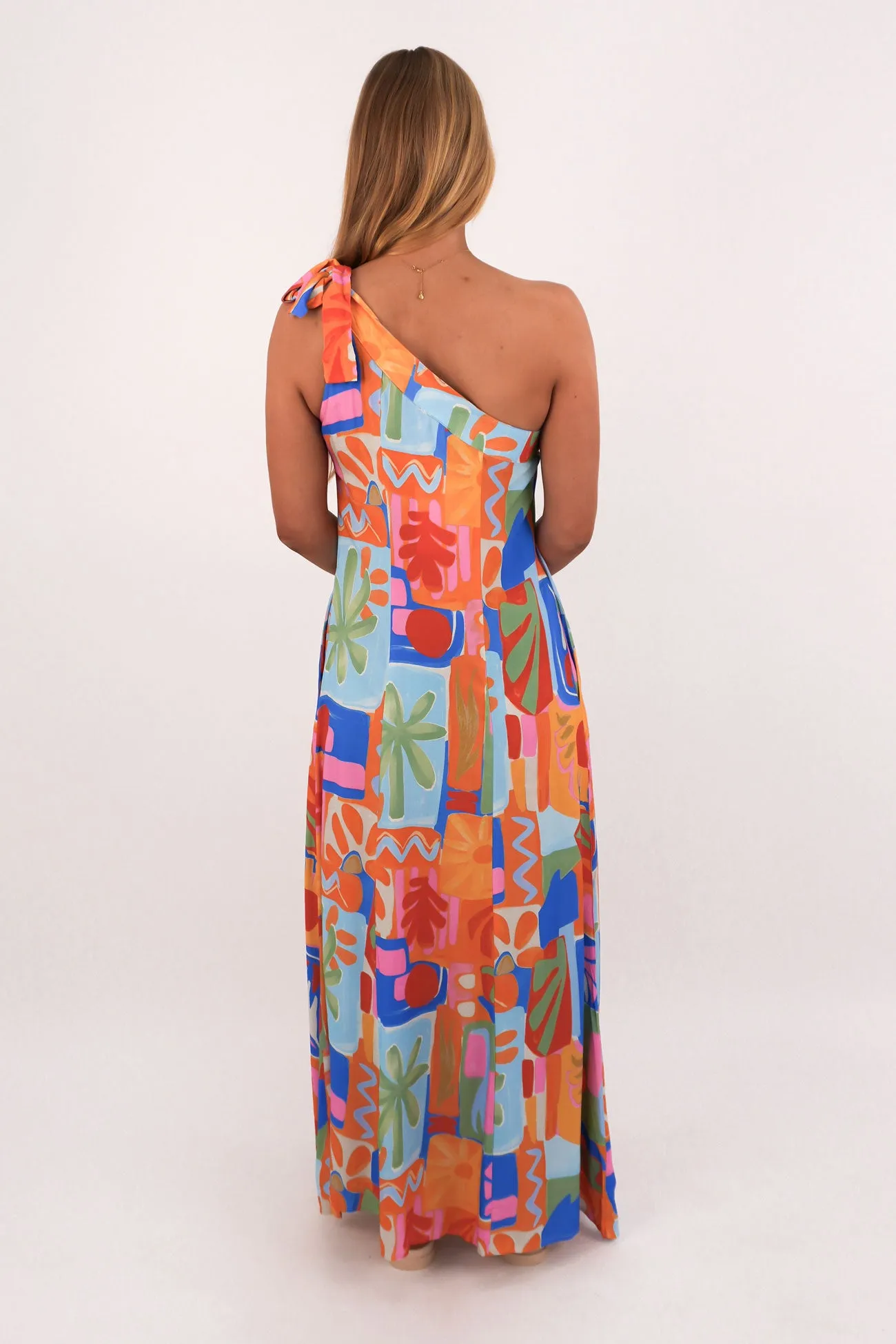 Palma Maxi Dress Colourwaves Edge Shape