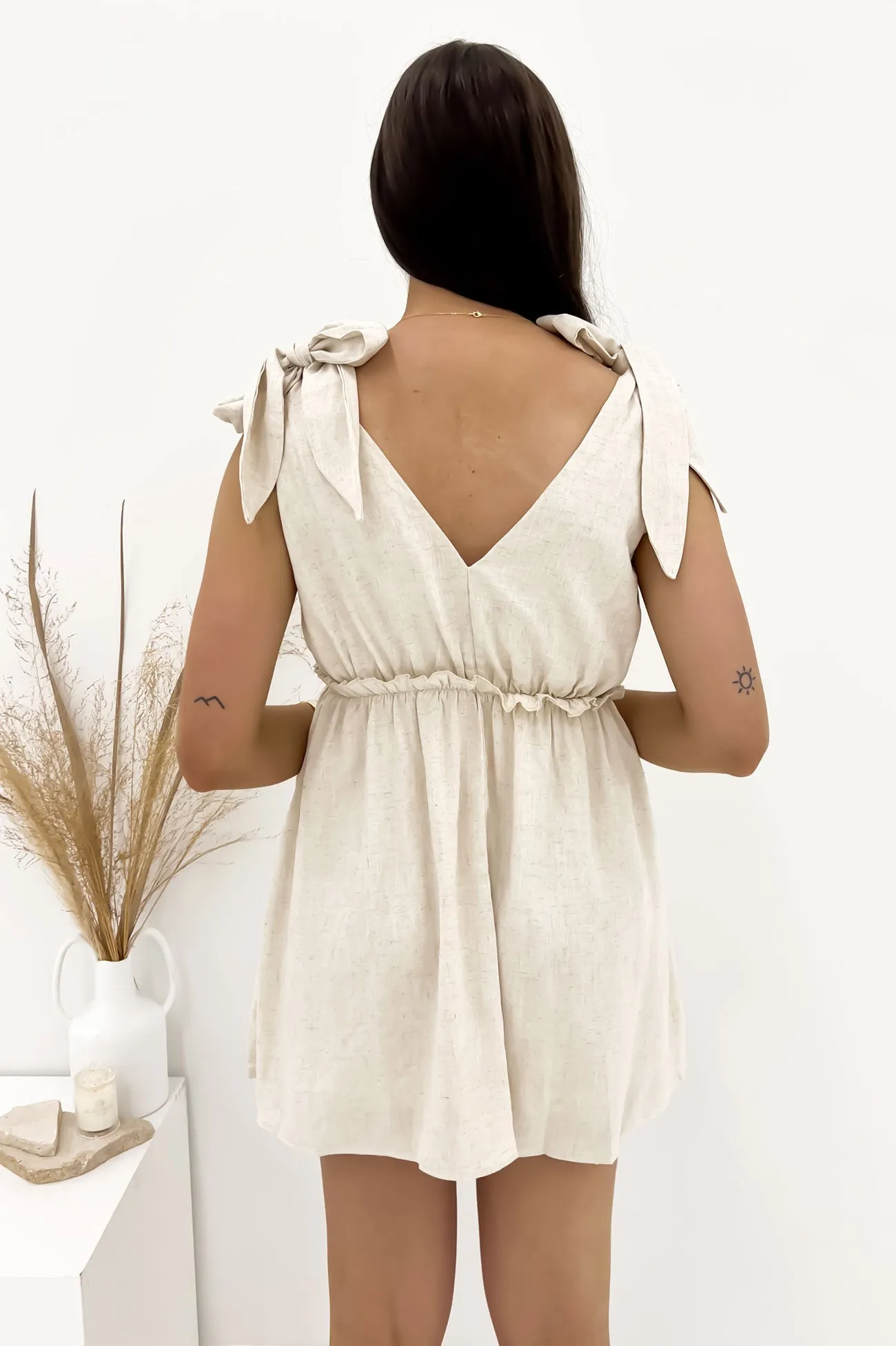 Classic Form Subtle Stitch Beattie Mini Dress Beige