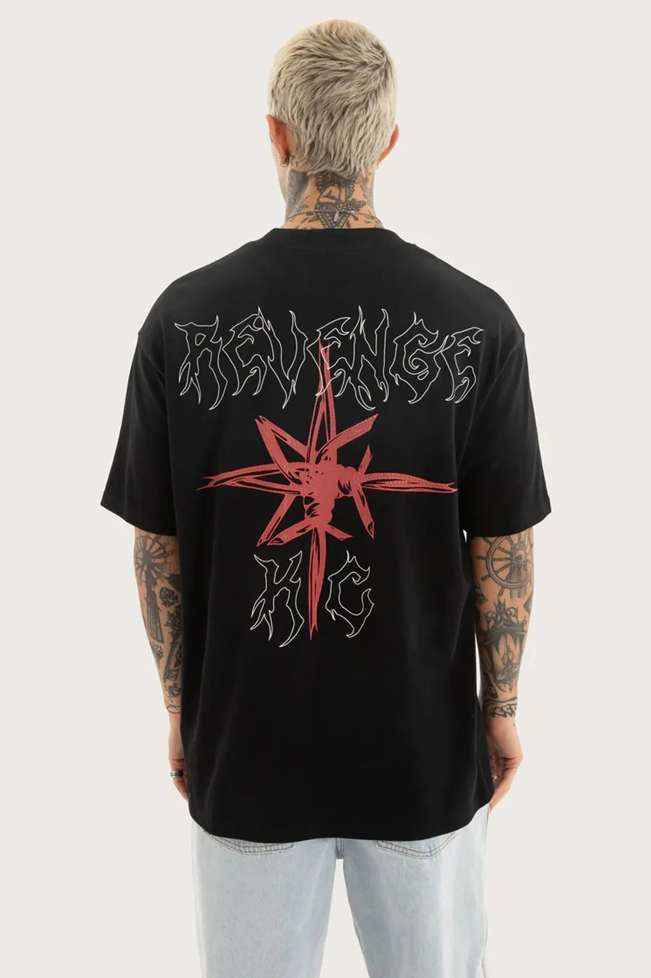 Coven Box Fit Tee Jet Black Essential Piece Office Attire