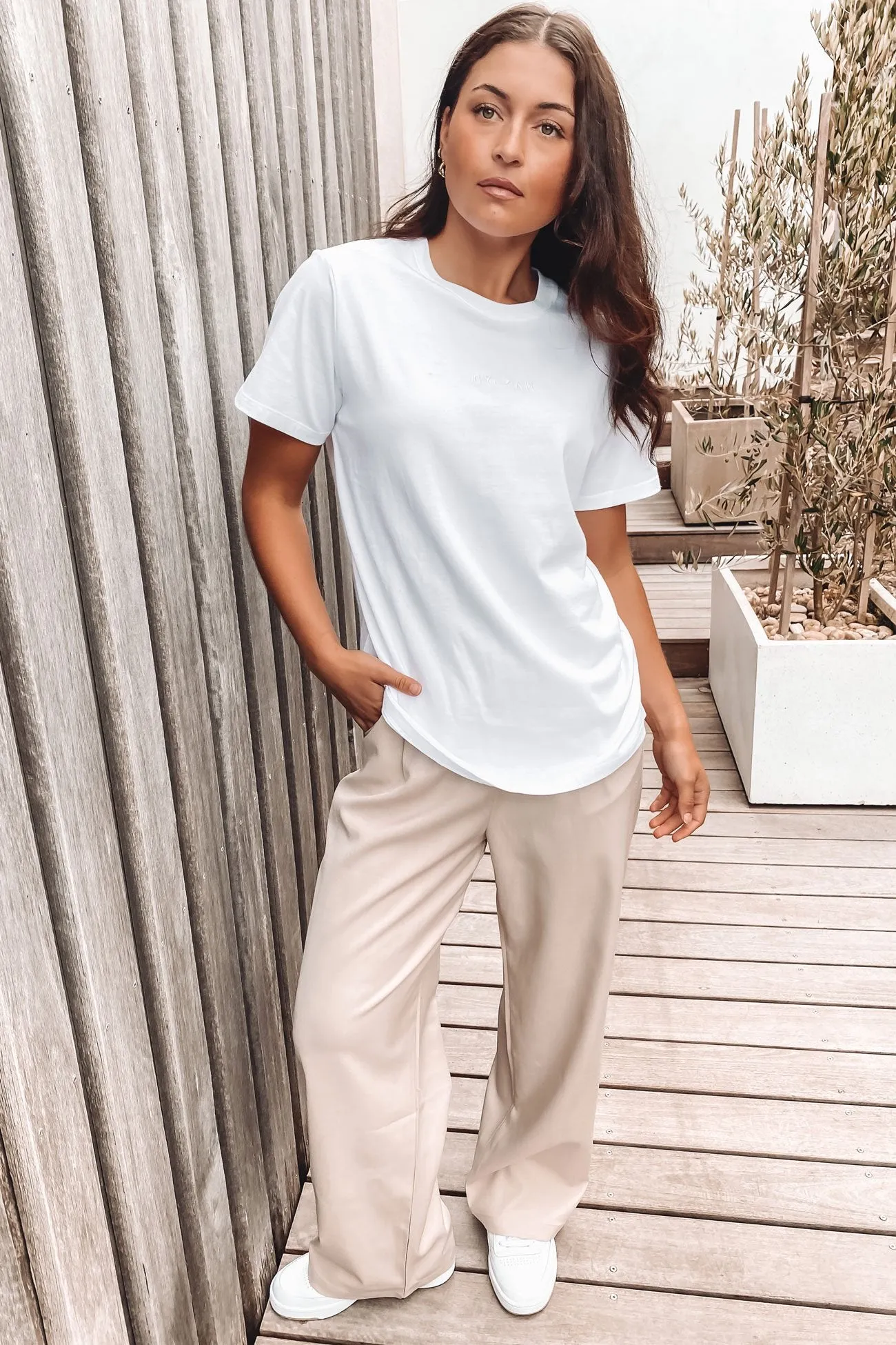 NonIrritating Fabric Outdoor Gear BZ Tonal Tee White