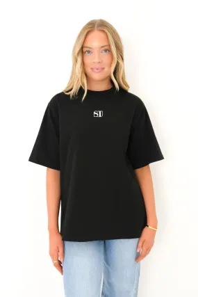 Silent Luxe Tee Black Versatile Wardrobe Piece Travel Trend Look