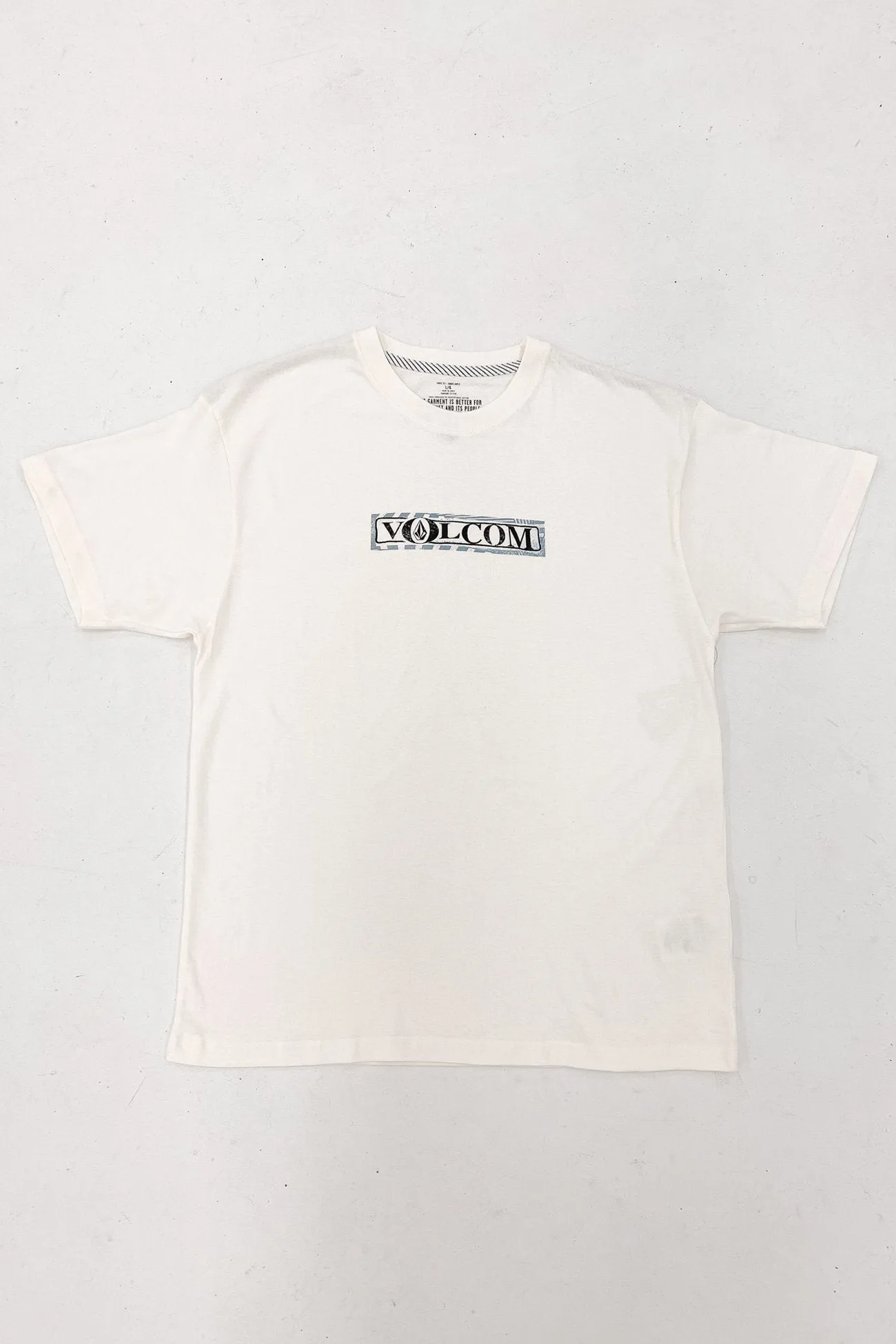 Polka Dot Pattern Sappy Loose Tee Off White