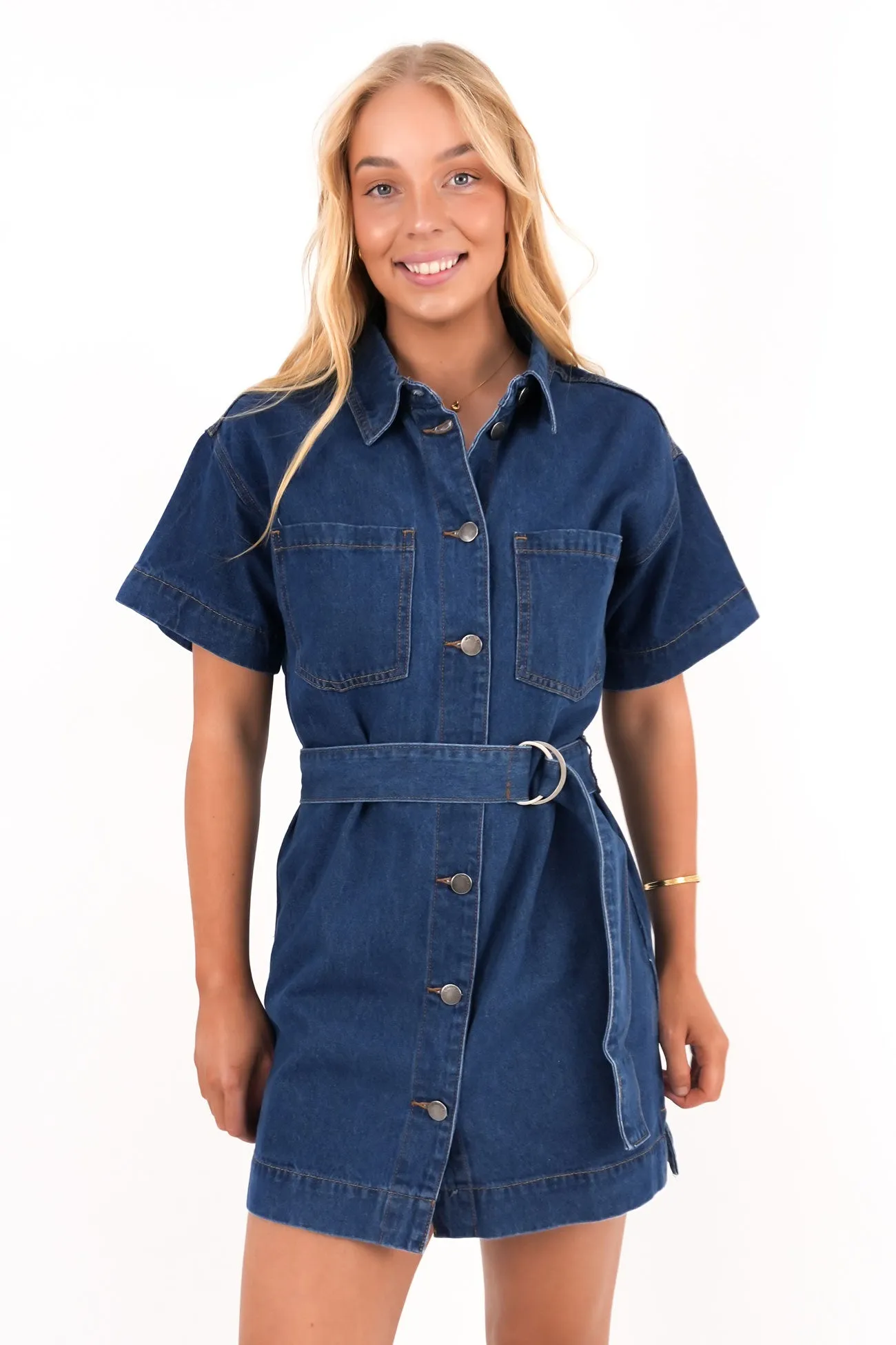 Comfortable fit dress Sunny Denim Dress Heritage Blue