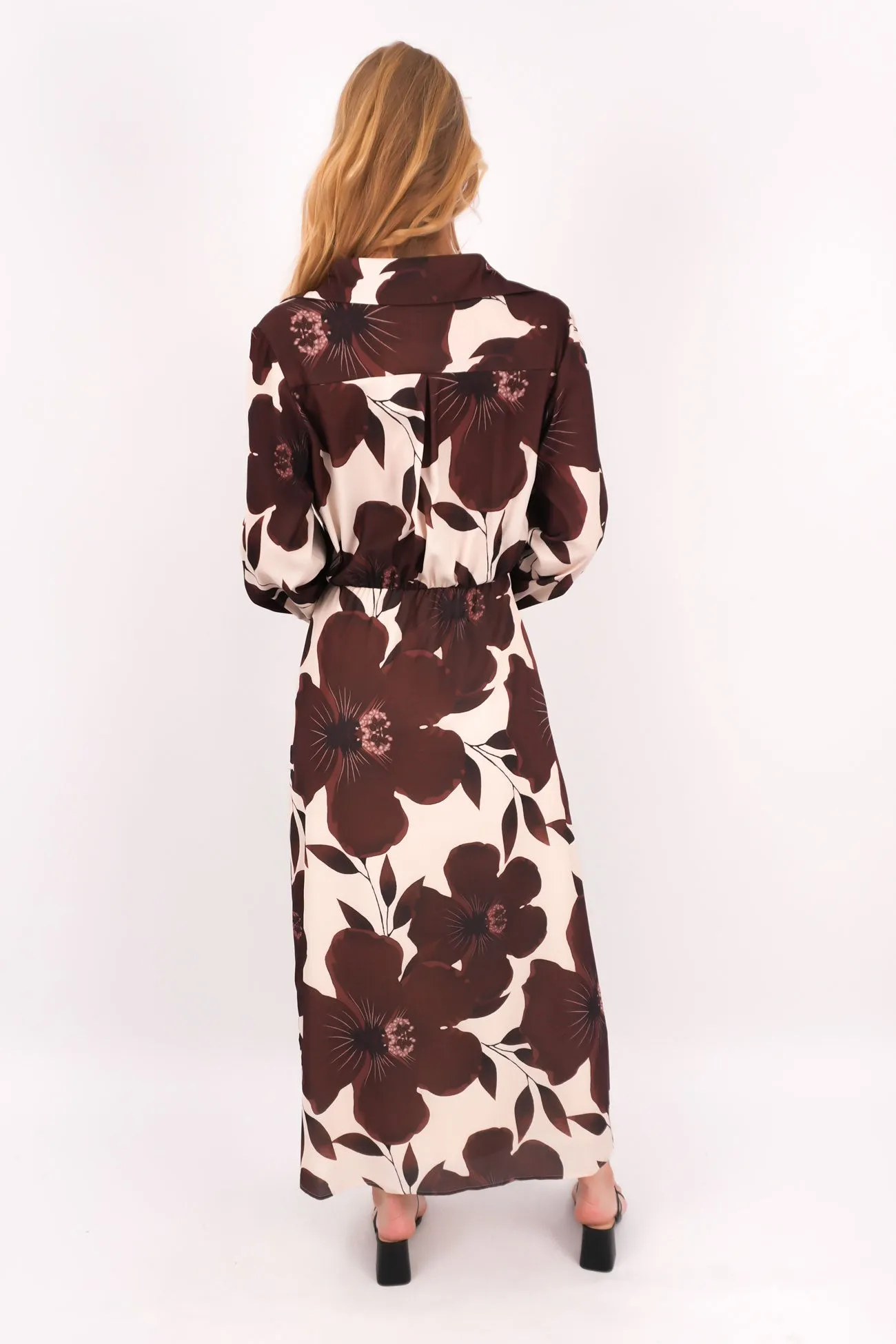 Rhys Maxi Dress Brown Evening Classic