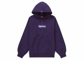 Supreme Box Logo Hooded Sweatshirt (Fw23) Dark Purple Sleeveless Quick - dry