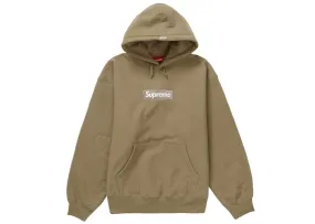 Supreme Box Logo Hooded Sweatshirt (Fw23) Dark Sand Linen