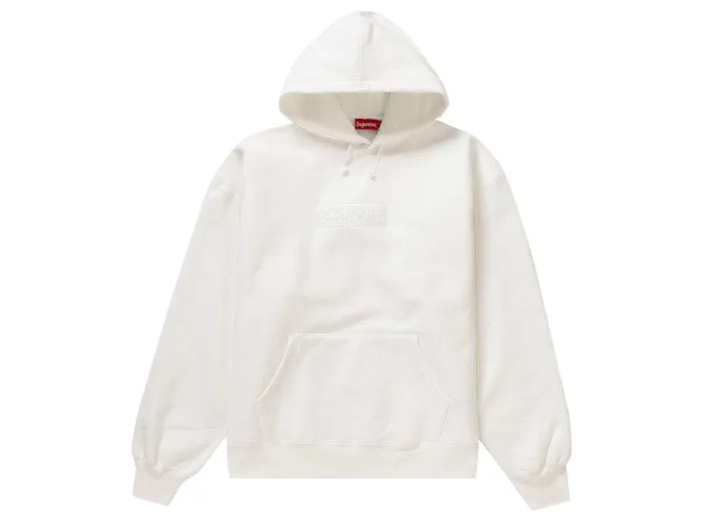 Removable lining water-repellent Supreme Box Logo Hooded Sweatshirt (Fw23) White