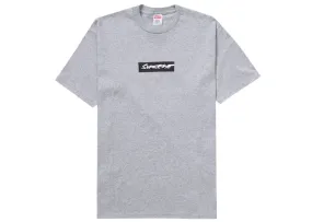 Machine - made Resistant to fading Supreme Futura Box Logo Tee Heather Grey