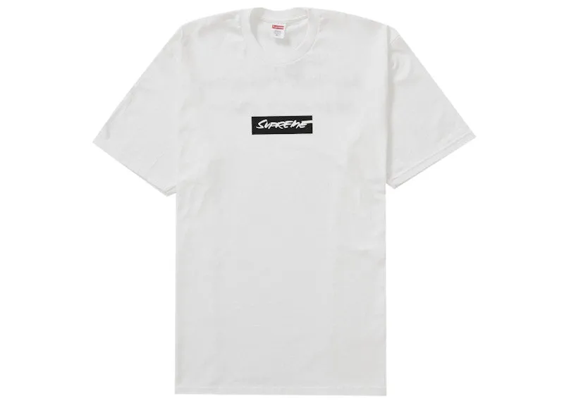 Supreme Futura Box Logo Tee White Anti - wrinkle pilling resistant