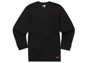 hand - washable Supreme Hanes Thermal Crew (1 Pack) Black