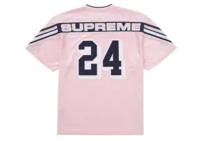 Lace trim Lightweight Material Supreme Jacquard Rib Football Jersey Pink
