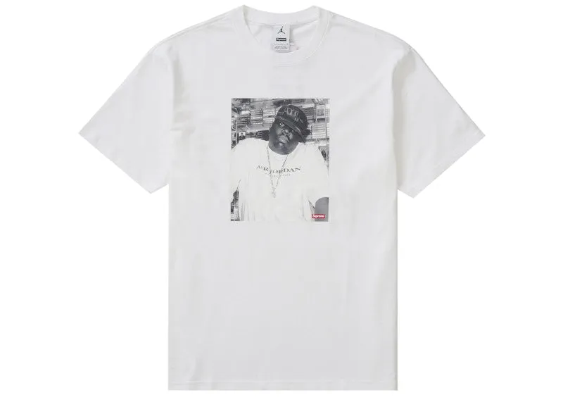 Supreme Jordan Biggie S S Top White Lightweight Comfortable Experience