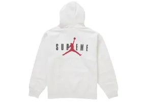 Ribbed cuff Supreme Jordan Hooded Sweatshirt (Fw24) Ash Grey