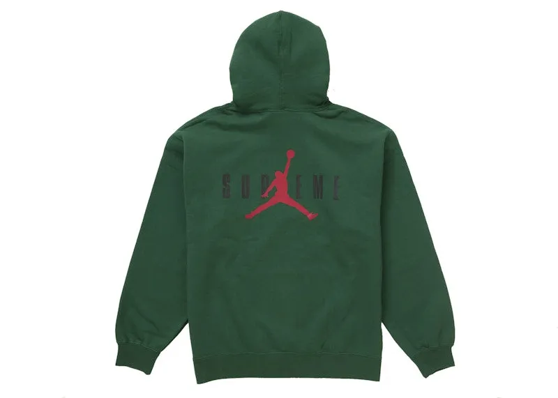 Supreme Jordan Hooded Sweatshirt (Fw24) Green Well - Made Solid