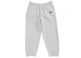 Supreme Jordan Sweatpant (Fw24) Ash Grey Skinny button detail