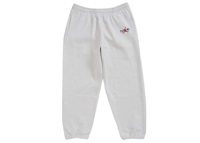 Supreme Jordan Sweatpant (Fw24) Ash Grey Mock neck Sustainable