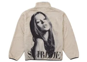 Supreme Kate Moss Fleece Jacket Natural Drawstring