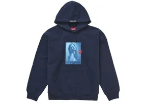 Supreme Kate Moss Hooded Sweatshirt Navy Zipped closure