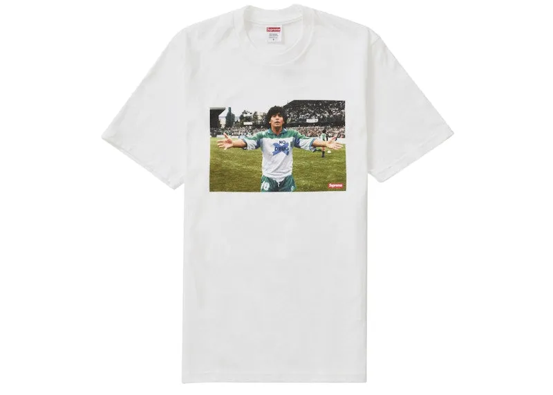 Supreme Maradona Tee White Quick Drying Shape - Retention