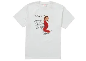 Supreme Mariah Carey Tee White hook and loop closure