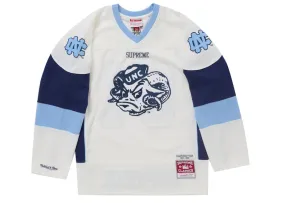 Easy To Clean Casual Supreme Mitchell & Ness Ncaa Hockey Jersey White