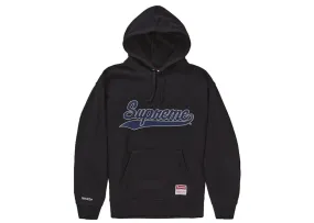 Supreme Mitchell & Ness Ncaa Hooded Sweatshirt Black button-down Non-Iron